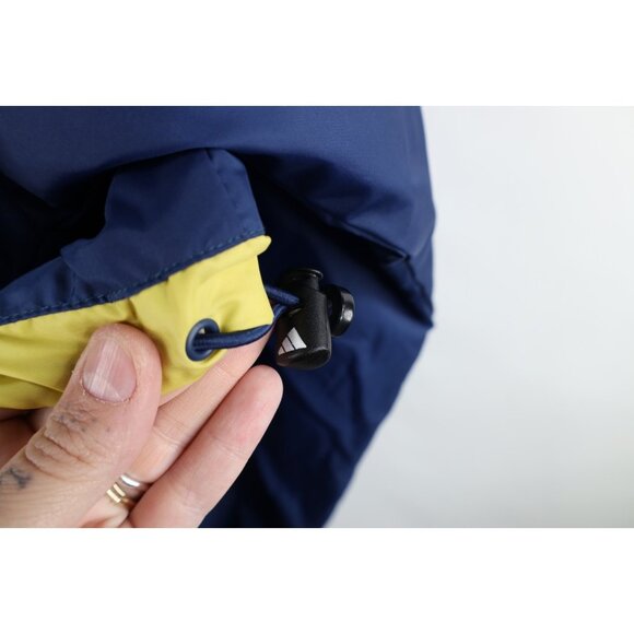 Vintage Adidas Mens Size XL Notre Dame University Lined Windbreaker Jacket Blue - Picture 13 of 16